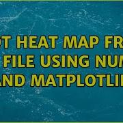 Plot Heat Map From Csv File Using Numpy And Matplotlib 2 Solutions