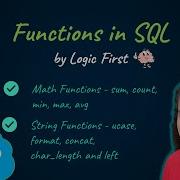Functions In SQL Aggregate Functions Math And String SQL In Tamil Logic First Tamil