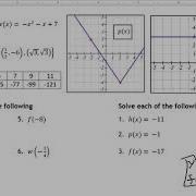 2 1 2 Evaluate With Function Notation Ex 1 And 2