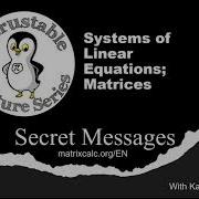 Matrix Math Problem Encode Decode Secret Messages Cryptography