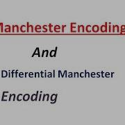2 Manchester Differential Manchester Encoding Computer Network Series