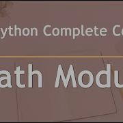 Math Module Python Complete Course Part18