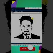 How To Draw Rober Downey Jr Using Python I IronMan In Just 3 Lines Of Code I Shorts Youtubeshorts