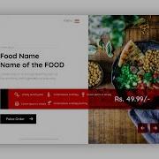 Food Menu Web Design Speed Code Web UI