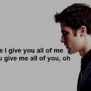 ALL OF ME GLEE LYRICS