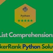 HackerRank List Comprehensions Problem Solution In Python Python Solutions Programmingoneonone