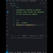 Isnumeric Method In Python Shorts Short