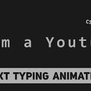 Css Text Typing Animation Using Only Html Css Codes Tutorials