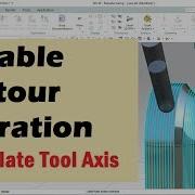 NX CAM Variable Contour Operation Interpolate Tool Axis