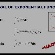 INTEGRAL OF EXPONENTIAL FUNCTIONS MADE EASY CALCULUS