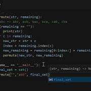 Python Anagrams Permutations Of A String Using Recursion And Set