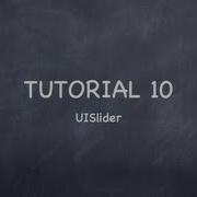 IOS Tutorial 10 UISlider
