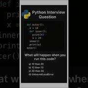 Day 6 Python Interview Questions Nonlocal In Nested Functions Python Techbloomers Coding