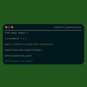Python SymPy Simplify An Expression