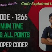 Minimum Time Visiting All Points LeetCode 1266 Java Code Developer Coder