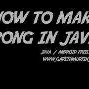 How To Make Pong In Java Using Netbeans Part 1