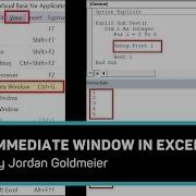 Using The Immediate Window Excel VBA Tips