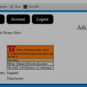 PHP Profile System Coding The Account Page 2 Part 8