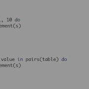 03 04 Tables In Lua