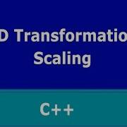 2D Transformation Scaling In C Turbo C
