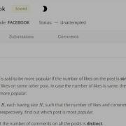Facebook Codechef Solution In C Starters 74 Rated Till 6 Stars