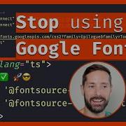 Прекратите использовать шрифты Google Fonts в продакшене Что делать вместо этого