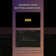 Modern Send Button Animation HTML CSS JavaScript Ytshorts Coding Programming Viralvideo