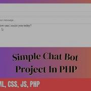 How To Make Chat Bot In PHP Create Chat Bot Using HTML CSS JS PHP PHP Project