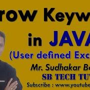 Throw Keyword In Java User Defined Exception In Java Exception Handling Java Programming