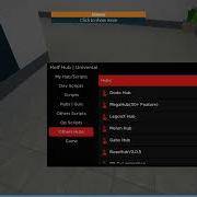 Roblox Script Showcase Holf Hub Universal Script