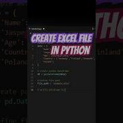 How To Create Excel File In Python Python Pythonprogramming Programming Spreadsheets