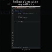 Python Program To Find Length Of A String Without Using Len Function
