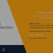 Website FAQ Accordion Section Using HTML CSS And JavaScript