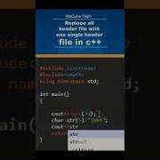 All Header Files Replace One Header File C Shorts Mscubetech Cpp Short