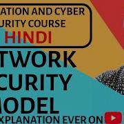 Network Security Model Ll Information And Cyber Security Course Explained In Hindi