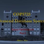 Query Optimization Part 1