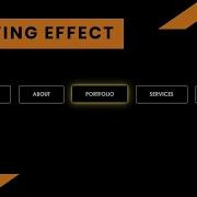Navbar With Glowing Effect On Hover Pure CSS Animation