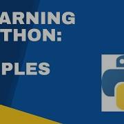 Python Basics Data Types Tuples 4