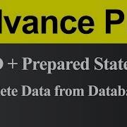 Delete Data From Database In PDO With Prepared Statement PHP Hindi