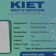 Types Of Adaptive Control Scheme Computerized Process Control