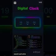 Digital Clock Using Html Css Javascript Digital Clock Digitalclock Clock Html Css Javascript