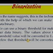 Binarization Binarizer Python ML Data Preprocessing In Machine Learning Binarization
