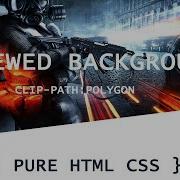 Skewed Background Using CSS Clip Path Polygon HTML CSS