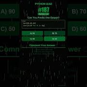 Python Quiz 187 Can You Predict The Output Shorts Python