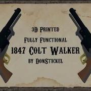 3D Printed Fully Functional 1847 Colt Walker