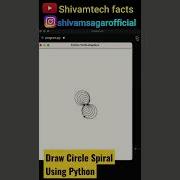 Shorts Ytshorts Youtube Trending Viral Python Programming Coding Circle Spiral Using Python