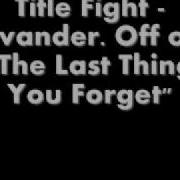 Title Fight Evander