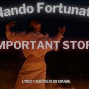Nando Fortunato Important Story Lyrics Sub Esp