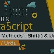 JavaScript Array Shift Unshift Tutorial In Hindi Urdu