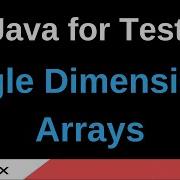 Java For Testers Part 73 Single Dimensional Arrays